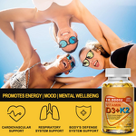 Vitamin D3 K2 Softgel Capsules Manufacturer - Private Label, 120 Capsules/Bottle for Adults & Teens