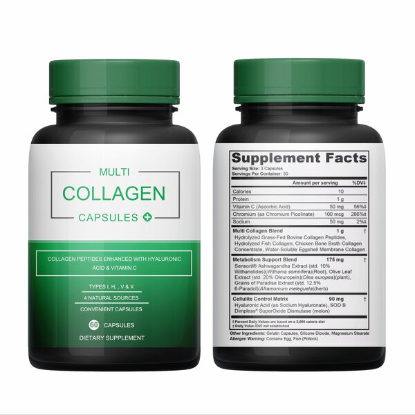 Collagen Capsules Manufacturer - Skin Whitening Supplements