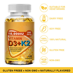 Vitamin D3 K2 Softgel Capsules Manufacturer - Private Label, 120 Capsules/Bottle for Adults & Teens