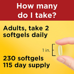 Fish Oil Omega 3 Supplements Manufacturer - 1200 mg Softgels for Heart Health, 230 Count