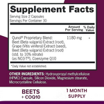 Beet Root Capsules Manufacturer - 3-in-1 Herbal Supplement for Heart & Blood Health with CoQ10 & Grape Seed Extract