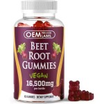 Premium Beetroot Gummies with Magnesium and Vitamin C for Heart Health and Energy Boost - Customizable Private Label