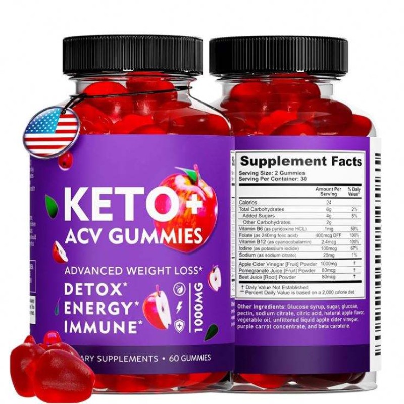 OEM Wholesale Keto ACV Gummy Bears Antioxidant Vitamins for Flat Tummy Support Dosage Form Gummy Candy Not for Newborns