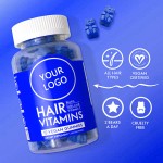 Private Label Biotin Collagen Gummies Hair Growth Supplement with Keratin for Stronger Strands Beauty Product Gummy Candy Dosage