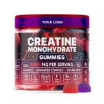 8000mg Creatine Monohydrate Gummies with L-Carnitine and Taurine for Muscle Growth Strength and Energy Mixed Berry Flavor