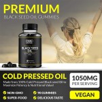 Premium Immune Support Antioxidant Boost Gummies Black Seed Oil with Honey Flavor Vitamins for Optimal Health