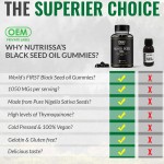 Premium Immune Support Antioxidant Boost Gummies Black Seed Oil with Honey Flavor Vitamins for Optimal Health