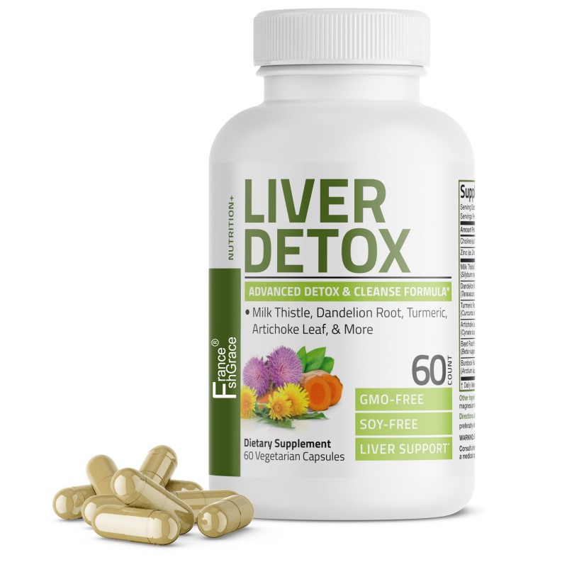Advanced Liver Detox Capsules With Milk Thistle Dandelion Turmeric and Artichoke for Liver Health