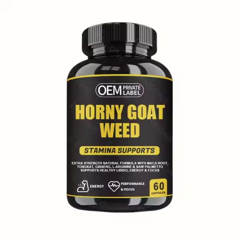Men Health Excellent Supplement Horny Goat Weed Maca Capsules Natural Health Herbal Supplements Capsules Booster Energy