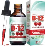 OEM Natural Organic CHERRY FLAVOR Sublingual Extra Strength 5000 Mcg Methylcobalamin Vitamin B12 Liquid Drops
