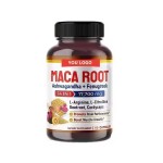 Healthcare Black Maca Capsules with Ashwagandha , Boost Muscle Growth & Energy, Vegan Hard Capsules