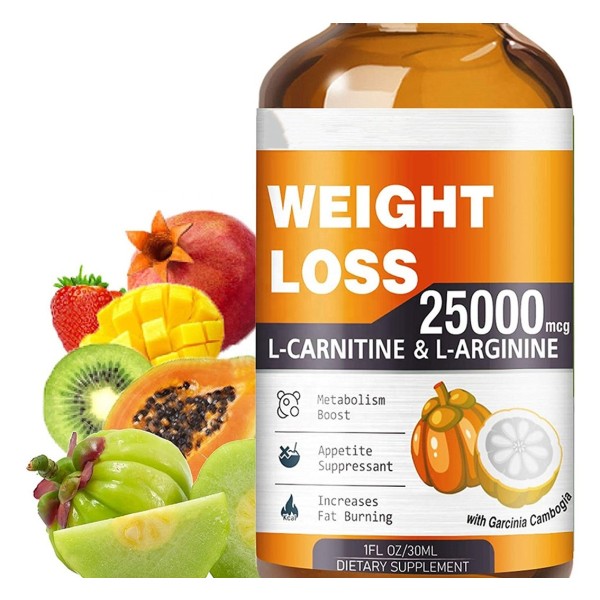 Advanced Liquid Weight Loss Supplement with Apple Cider Vinegar and Garcinia Cambogia Oral Vitamins for Metabolism Boosting