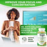 Extra Strength Collagen Biotin Glutathione Gummies for Anti-Aging Skin Nails Hair Improvement Vegan Supplement Adults 35+