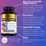 Organic Black Seed Oil Gummy Immune Hair Skin Joint Support Adult Honey Strengthen Immunity Supplement