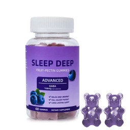Herbal Supplements for Deep Sleep Support Sleep Well Melatonin Gummies with GABA Magnesium Natural Botanicals