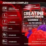 OEM Sports Nutrition Workout Gummies Taurine Flavored Creatine Women Men Creatine Monohydrate Gummy