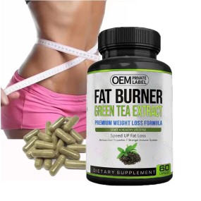 OEM私人标签覆盆子酮胶囊女性腹部镇静葛根素作为活性成分的草药提取物瓶装