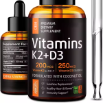 OEM Vitamin D3 & K2 (MK-7) Drops for Faster Absorption & Increase Immune