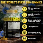 OEM/ODM Black Seed Oil Gummies with Blueberry and Honey for Immune Support