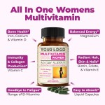 Women's Multivitamin & Minerals Capsules - for Hair, Skin, Nails, Mood & Energy Support, Beauty Care Supplement