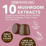 Hot Selling Mushroom Gummies for Brain Boost, Immune Support & Energy  10 Blend Formula for Men & Women
