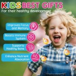 Phosphatidylserine Brain Gummies with Vitamin C & D3 for Kids and Teens - Boost Focus & Concentration