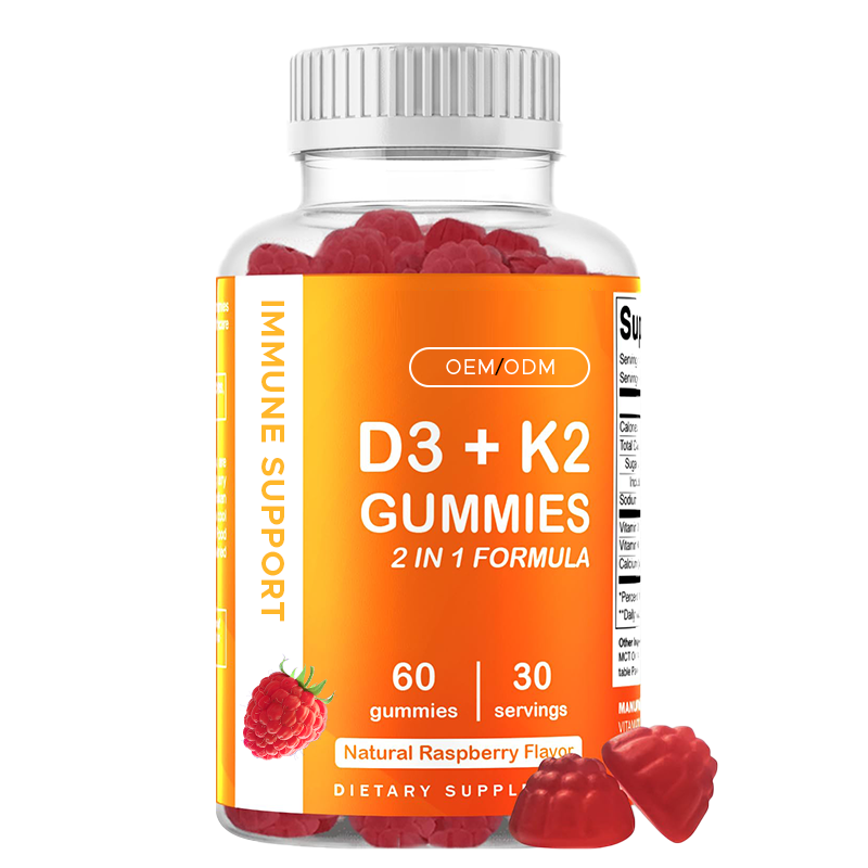 High-quality Vitamin D3 K2 Adult Gummy Candy 5000 International Units Vitamin D3 Immune Support Vitamin Gummy Candy