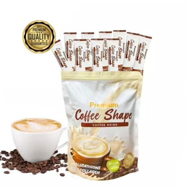 Premium Rosbusta Collagen Moringa Slimming Black Coffee Powder for Weight Loss