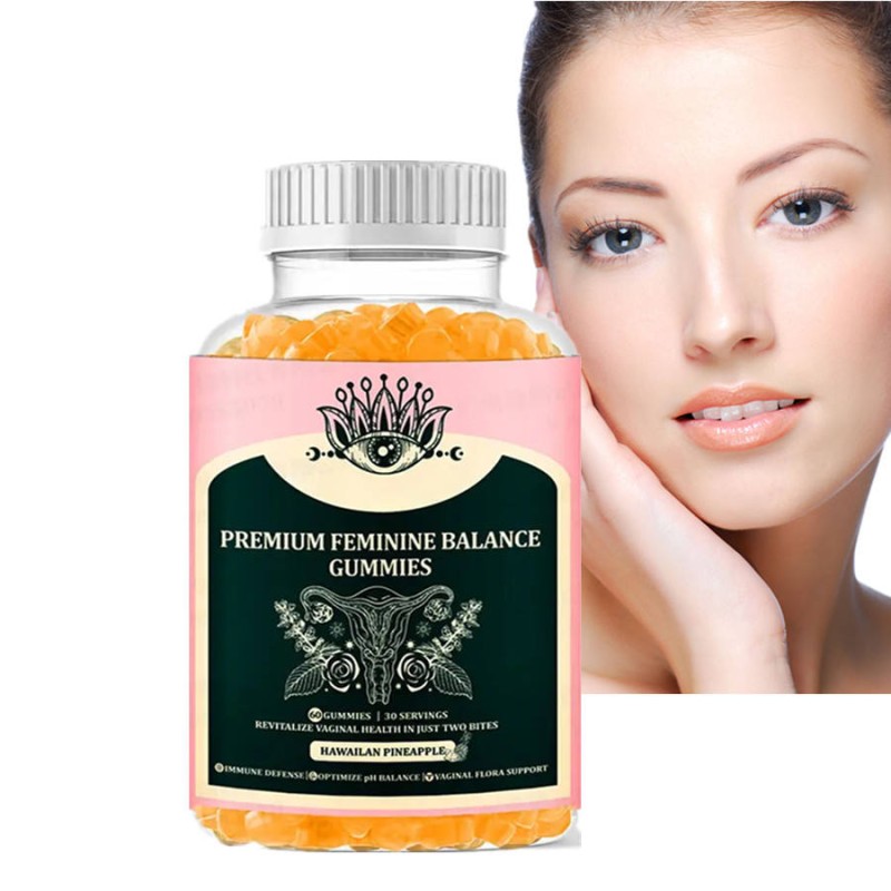 OEM Premium Women's Health Gummies with Myosin, Magnesium, Zinc, Vitamin D - Pineapple Flavor