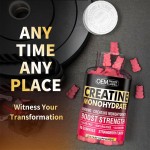 OEM/ODM Strawberry Creatine Monohydrate Gummies for Enhanced Muscle Gain and Absorption