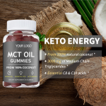Custom Logo MCT Oil Gummies 3000mg - Brain & Keto Energy Booster, Fat Burning Supplement for Ketogenic Diet & Focus Support
