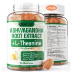 OEM Organic Vegan Ashwagandha Gummies - Immune Support, Sleep Aid, Stress Relief & Mood Calming for Adults
