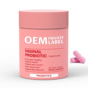阴道益生菌胶囊,益生元和乳酸杆菌混合阴道丸女性pH平衡