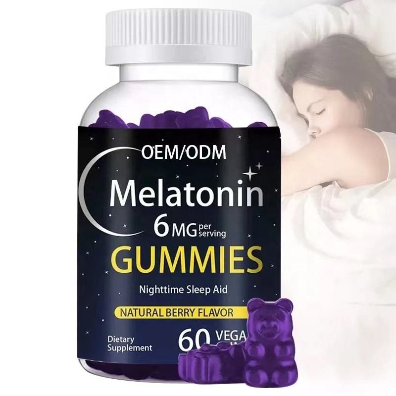 Organic Melatonin 5mg & Vitamin B6 Bear Gummies: Sugar-Free Sleep Aid for Faster Sleep Onset & Deeper Rest in Stressed Adults
