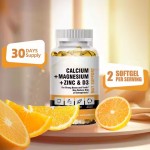 Vegan Calcium Vitamin D3 K2 MK7 Soft Capsules 5000iu Vitamin D3 K2 Soft Capsules Antioxidant Improves Immunity Multivitamin