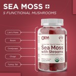 OEM Private Label Sea Moss with Shrooms Gummies - 6 in 1 Superfood Supplement