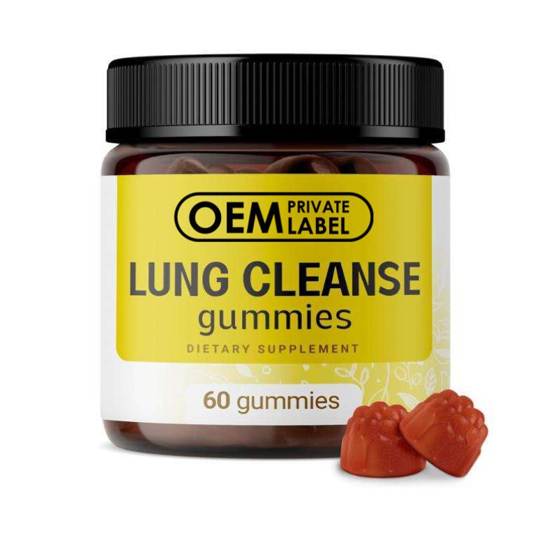 OEM Mullein Leaf Extract Gummies for Lung Health  Detox & Support