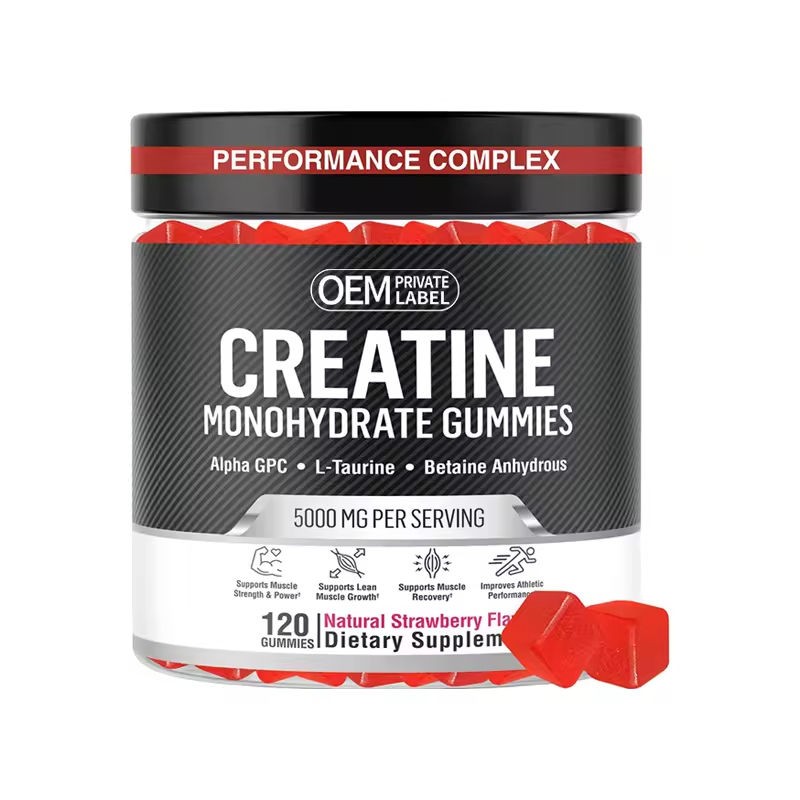 Sugar-Free OEM Creatine Monohydrate Gummies for Pre-Workout Energy Boost
