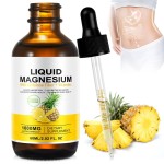 Magnesium Glycinate Drops Magnesium Liquid Supplements With Cellulose Fiber Vitamins Intestinal Health Brain Development
