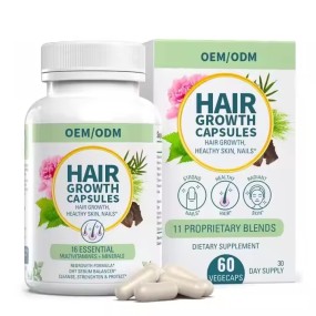 Hair Growth Nails Skin Pills Vitamins Supplement Hyaluronic Acid Keratin Collagen Biotin Capsules
