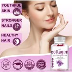 Private Label Marine Collagen Peptides Biotin Gummies for Skin, Nails & Hair Improvement