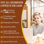 Organic Mushroom Coffee with Adaptogens & Probiotics | Lion's Mane & Cordyceps Complex