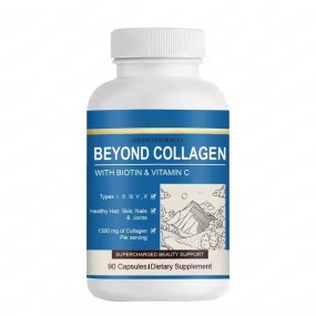 Beyond Collagen Capsules 1300mg Support Hair Skin Nails Combined with Healthy Protein Biotin Vitamin C 90 Cap