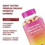 Herbal Supplement Women's Probiotic Gummy Candy Ulmus Rubra Women's Probiotic Blend Promoting Digestive Health Adult
