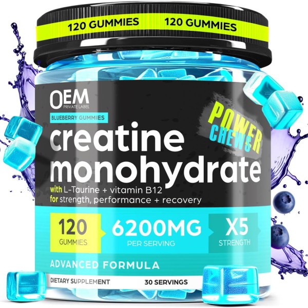 Hydrate Gummy Halal Vegetarian Muscle Growth Energy Enhancement Supplement Before Exercise