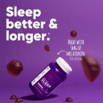 Vegan Sleep Gummies - Non-GMO & Gelatin-Free, Natural Botanicals & Vitamin D, Dietary Supplement