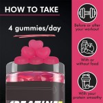 Sugar-Free Creatine Gummies 5000mg - Pre Workout Supplement with Creatine Monohydrate