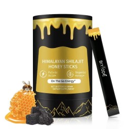 Private Label Pure Shilajit Resin Honey Sticks Gummies Nutrient-Boost Herbal Supplement Pack Sachets for Energy Vitality