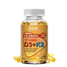 Vitamin D3 + K2 Supplement Soft Capsules Muscle and Bone Supplements Immunity boost Multivitamin for Pregnant Women