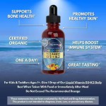 ODM Private Label Multivitamin Drops Supplements Promotes Bones Health Vitamin D3 K2 Liquid Drops for Kids